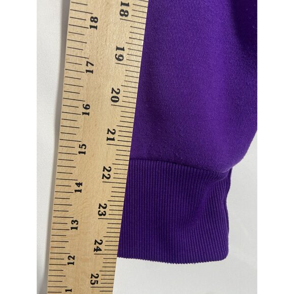 Minnesota Vikings NFL Team Apparel Crewneck Sweatshirt Small Purple & Yellow - Picture 10 of 12